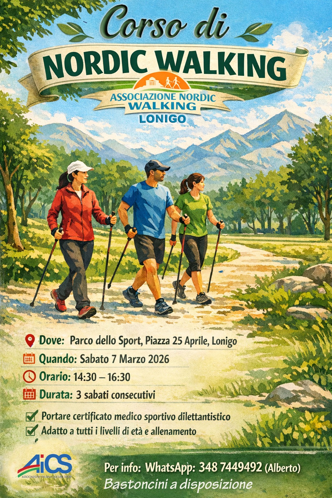 Corso Nordic Walking Marzo 2026