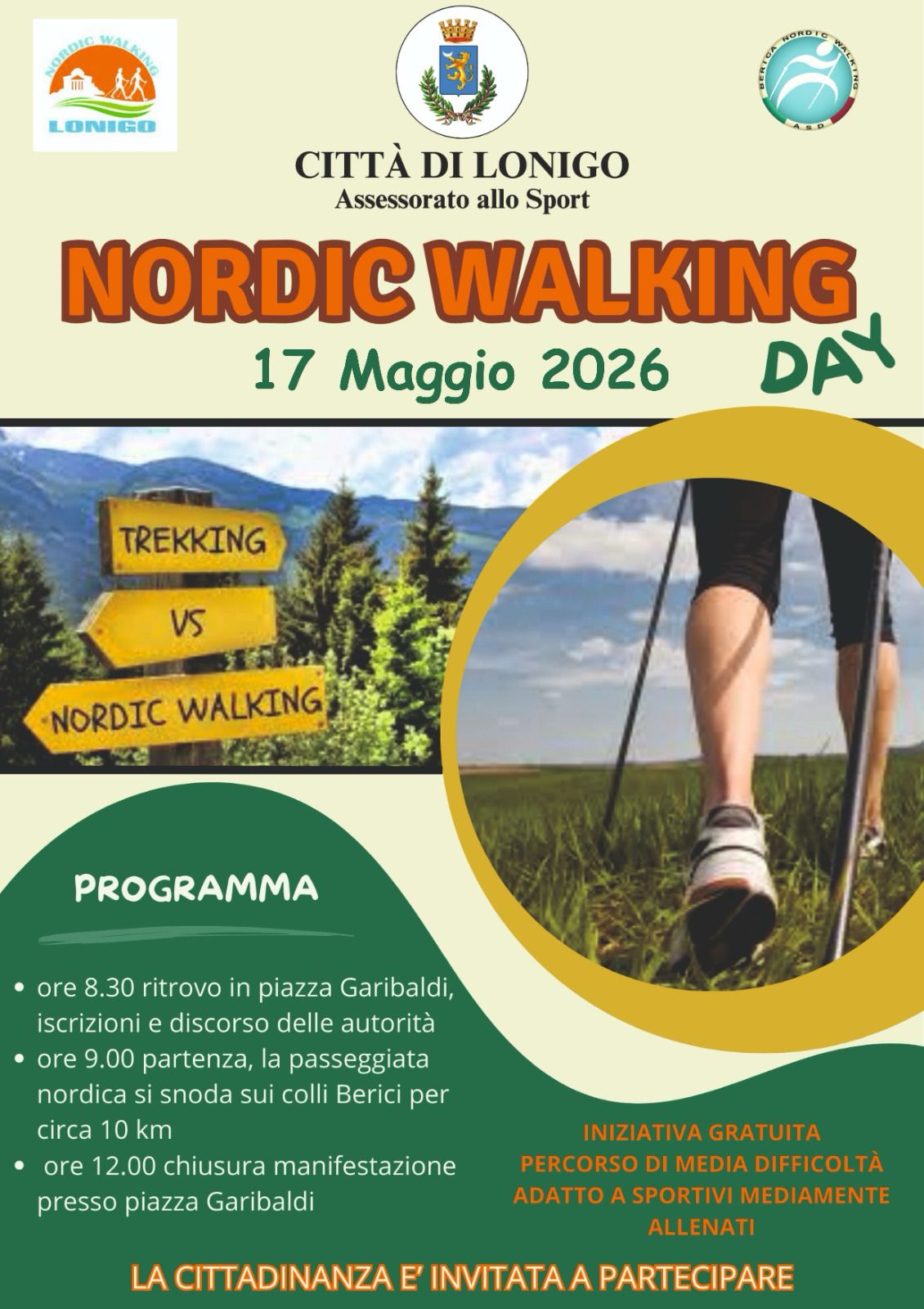 Evento “NORDIC WALKING DAY” Domenica 17 maggio 2026